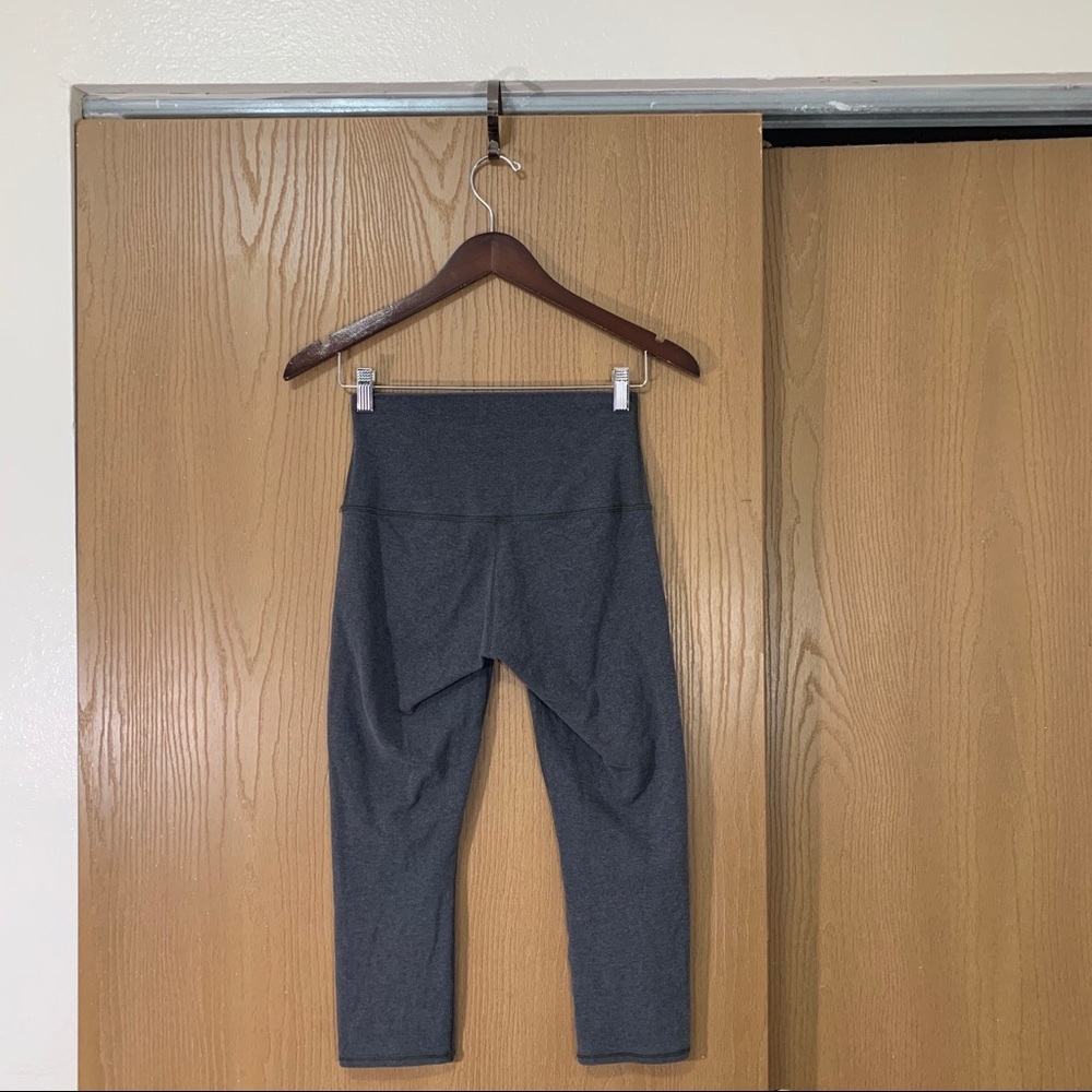 Lululemon Wunder Under Crop Heathered High Rise - Picture 6 of 7
